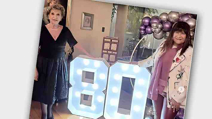 Martita celebró sus 80 años en familia... y con su nuevo hijo