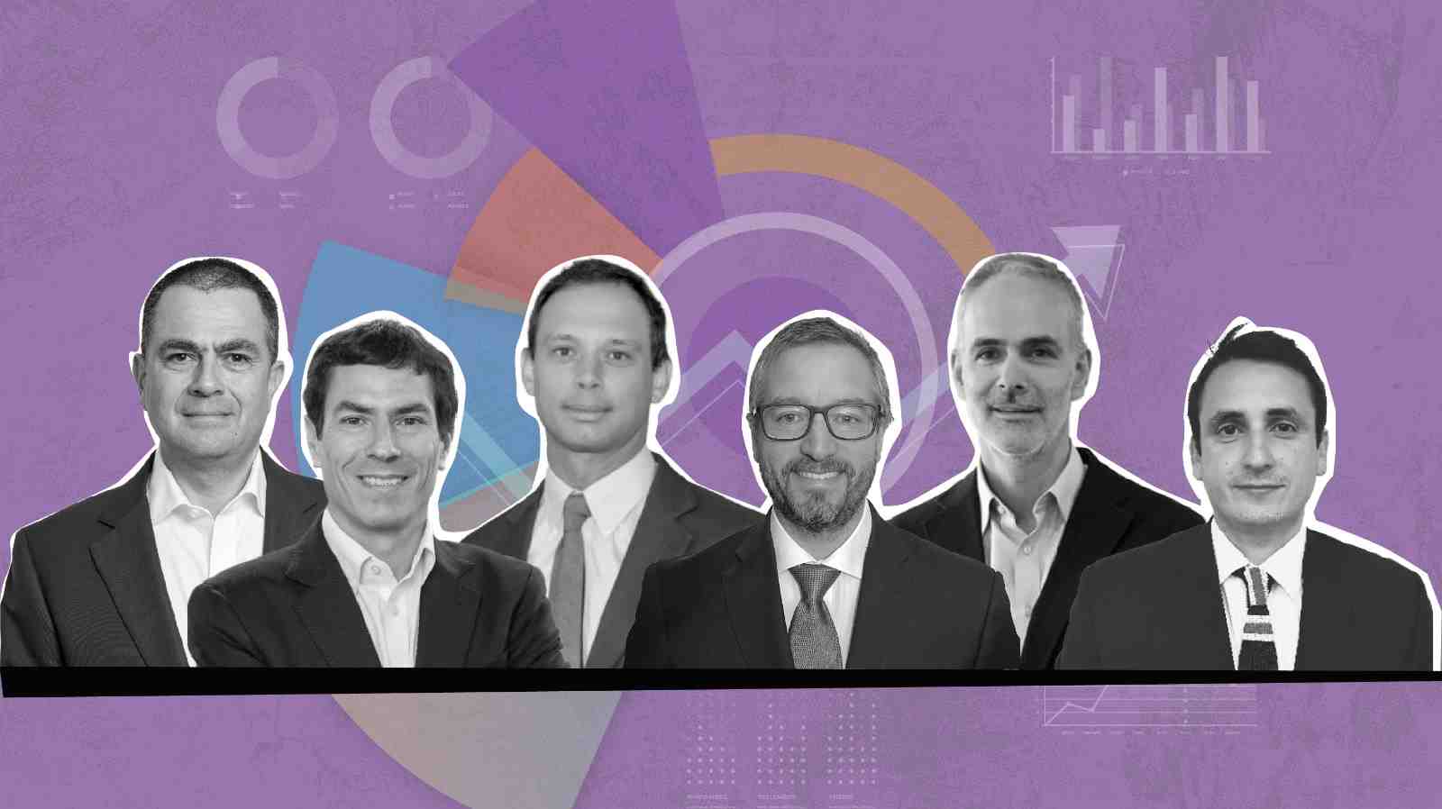 Así trabajan los 7 líderes que mueven un 60&#37; del PIB en las AFP